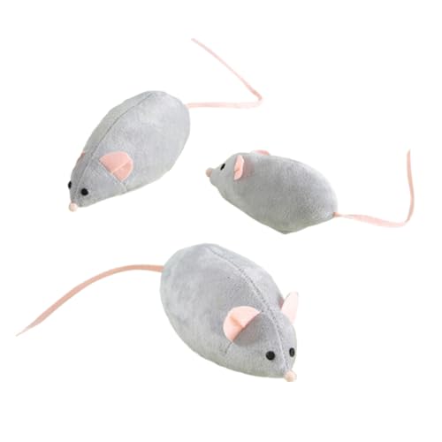 FOMIYES Verspieltes Katzenspielzeug 3er-Pack Quietschende Mäuse Modellspielzeug Interaktives Teaser Zum Kauen FOMIYES Verspieltes Katzenspielzeug 3er-Pack Quietschende Mäuse Modellspielzeug Interaktives Teaser Zum Kauen von FOMIYES