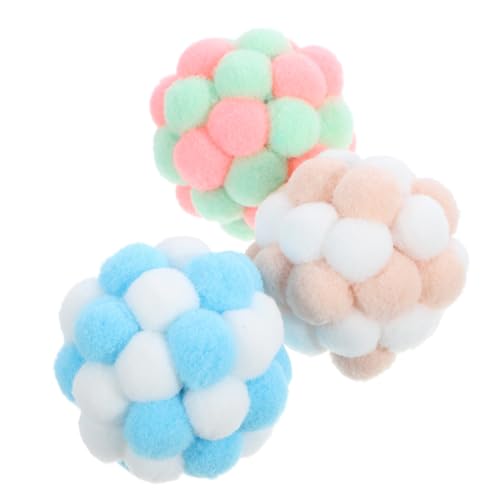 FOMIYES 3st Katzenglockenball Katzenspielzeug Mit Glöckchen Kratzbälle Für Katzen Kaubälle Für Katzen Interaktives Spielzeug Für Katzenspielzeugbälle Spielt Plüsch Drinnen Pet-Ball FOMIYES 3st Katzenglockenball Katzenspielzeug Mit Glöckchen Kratzbälle Für Katzen Kaubälle Für Katzen Interaktives Spielzeug Für Katzenspielzeugbälle Spielt Plüsch Drinnen Pet-Ball von FOMIYES