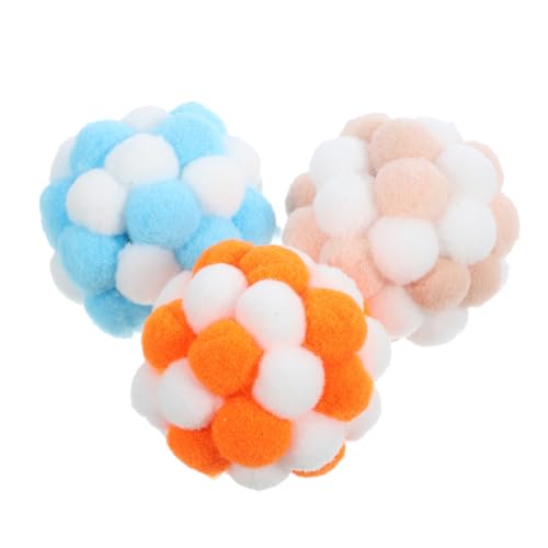 FOMIYES Katzenball Mit Geräusch 3er Set Katzen Bälle Mit Glocken Interaktive Fuzzy Bälle Für Kätzchen Und Katzen Bunte Und Weiche Katzen Spielbälle Für Drinnen Interaktiver Ball Für Katzen FOMIYES Katzenball Mit Geräusch 3er Set Katzen Bälle Mit Glocken Interaktive Fuzzy Bälle Für Kätzchen Und Katzen Bunte Und Weiche Katzen Spielbälle Für Drinnen Interaktiver Ball Für Katzen von FOMIYES
