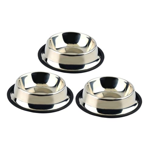 FOMIYES Futternapf-Set Aus Edelstahl für Hunde und Katzen 15 cm Bodenfläche - Design Supplies FOMIYES Futternapf-Set Aus Edelstahl für Hunde und Katzen 15 cm Bodenfläche - Design Supplies von FOMIYES