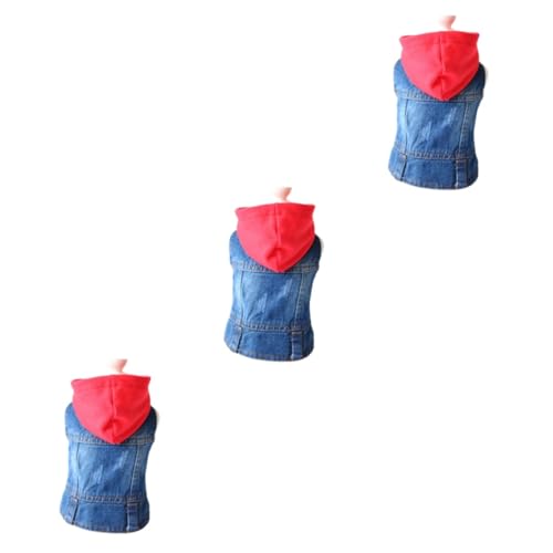 FOMIYES 3St Jeanskleidung für Haustiere Welpen-Weste-Hoodie Dog Clothes for small Dogs Pet Clothes for Puppies Strickkleidung Tank-Top-Bluse Haustier- - Hundebekleidung FOMIYES 3St Jeanskleidung für Haustiere Welpen-Weste-Hoodie Dog Clothes for small Dogs Pet Clothes for Puppies Strickkleidung Tank-Top-Bluse Haustier- - Hundebekleidung von FOMIYES