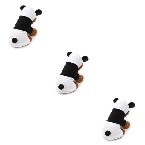 FOMIYES 3-teiliges Hunde-Hoodie Mit Panda-Muster Für Puies Exquisite Haustierkleidung Größe S von FOMIYES