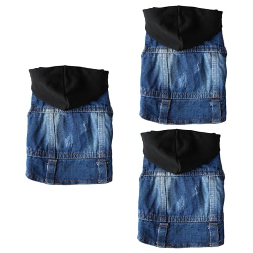 FOMIYES 3st Cowboyjacke Winterkleidung Strickkleidung Hundekostüme Für Große Jeansjacke Großes Hundeshirt Denim-Outfit Jeansbluse Blusen Für Arbeitsanzüge Strickmütze Haustier FOMIYES 3st Cowboyjacke Winterkleidung Strickkleidung Hundekostüme Für Große Jeansjacke Großes Hundeshirt Denim-Outfit Jeansbluse Blusen Für Arbeitsanzüge Strickmütze Haustier von FOMIYES