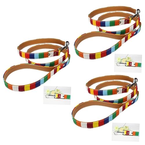 FOMIYES 3St Führleinen Bleileine Hundetraining Segeltuchleinen gestreifte Leine leintuch Canvas Hundeleine für Haustiere Heimtiertraining führen die Katze Haustierzubehör FOMIYES 3St Führleinen Bleileine Hundetraining Segeltuchleinen gestreifte Leine leintuch Canvas Hundeleine für Haustiere Heimtiertraining führen die Katze Haustierzubehör von FOMIYES