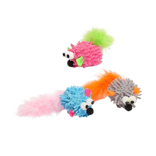FOMIYES 3 Stück Katzenspielzeug Mäuse Für Hauskatzen Kätzchenspielzeug Interaktive Cartoon- Haustier Beißspielzeug Kätzchen Katzenspielzeug Zufällige Farbe FOMIYES 3 Stück Katzenspielzeug Mäuse Für Hauskatzen Kätzchenspielzeug Interaktive Cartoon- Haustier Beißspielzeug Kätzchen Katzenspielzeug Zufällige Farbe von FOMIYES