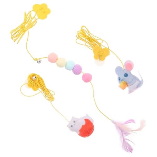 FOMIYES Lustiges Teasing Hangings 3-teiliges Kätzchen-Teasing-Spielzeug Zum Selbstspielen Interaktives Katzenspielzeug FOMIYES Lustiges Teasing Hangings 3-teiliges Kätzchen-Teasing-Spielzeug Zum Selbstspielen Interaktives Katzenspielzeug von FOMIYES
