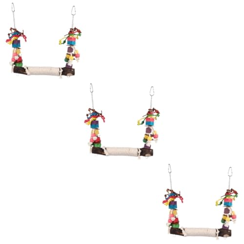 FOMIYES 3 Stücke Papagei Beißen Spielzeug Vogel Schaukel Vogel Spielzeug Baumwolle Seil Vogel Schaukel Schaukel Haustier Vogel Spielzeug FOMIYES 3 Stücke Papagei Beißen Spielzeug Vogel Schaukel Vogel Spielzeug Baumwolle Seil Vogel Schaukel Schaukel Haustier Vogel Spielzeug von FOMIYES