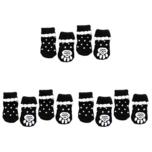 FOMIYES 3 Stück Haustiersocken Für Hunde Nicht Warme Socken Für Haustiere Baumwolltextur Modische Spitze Größe XL Schwarz FOMIYES 3 Stück Haustiersocken Für Hunde Nicht Warme Socken Für Haustiere Baumwolltextur Modische Spitze Größe XL Schwarz von FOMIYES