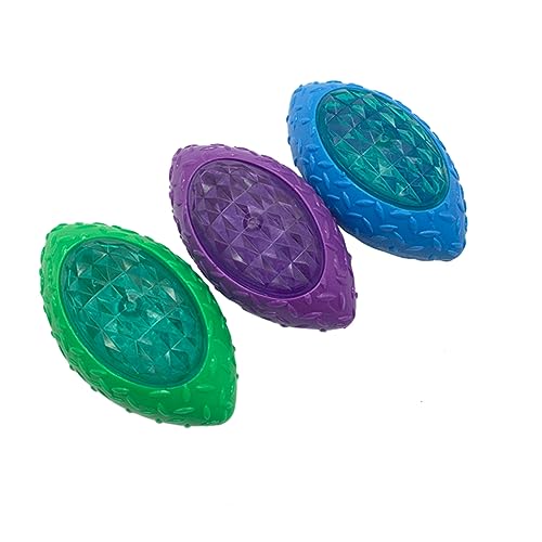 FOMIYES Rugby-Spielzeug Für Hunde 3er-Pack Lustig Interaktiv Glänzend Leicht Zu Reinigen Für Eine Glückliche Spielzeit Ihres Haustiers FOMIYES Rugby-Spielzeug Für Hunde 3er-Pack Lustig Interaktiv Glänzend Leicht Zu Reinigen Für Eine Glückliche Spielzeit Ihres Haustiers von FOMIYES
