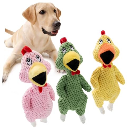 FOMIYES 3St Kauspielzeug für Haustiere Welpen Plüsch Kauspielzeug Kauen von Haustierbedarf Hundespielzeug Spielzeuge Sound-Spielzeug für Haustiere schreiendes Huhn Haustierzubehör FOMIYES 3St Kauspielzeug für Haustiere Welpen Plüsch Kauspielzeug Kauen von Haustierbedarf Hundespielzeug Spielzeuge Sound-Spielzeug für Haustiere schreiendes Huhn Haustierzubehör von FOMIYES