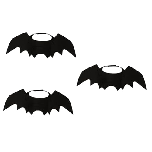 FOMIYES 3-teiliges Haustier-Halloween-Cosplay-hundekleidung Mit Fledermausflügeln Lustiges Outfit Für Partys Hundekostüme Größe L FOMIYES 3-teiliges Haustier-Halloween-Cosplay-hundekleidung Mit Fledermausflügeln Lustiges Outfit Für Partys Hundekostüme Größe L von FOMIYES
