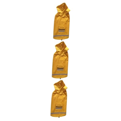 FOMIYES 3-teiliger Regenmantel Für Mittelgroße Und Große Hunde Reflektierend Gelb Größe 4XL FOMIYES 3-teiliger Regenmantel Für Mittelgroße Und Große Hunde Reflektierend Gelb Größe 4XL von FOMIYES