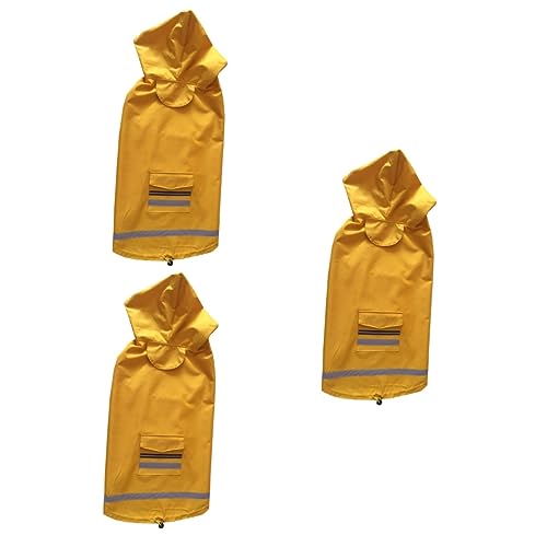 FOMIYES 3st Wimperntusche Regenmantel Haustier Slicker Regenmantel Für Haustiere Slicker Regenjacke Hundekleidung Golden Retriever FOMIYES 3st Wimperntusche Regenmantel Haustier Slicker Regenmantel Für Haustiere Slicker Regenjacke Hundekleidung Golden Retriever von FOMIYES