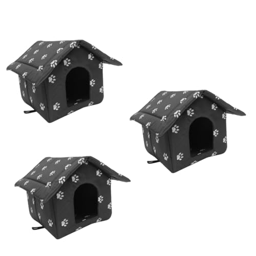 FOMIYES 3 Stücke Pet Shelter Waschbar Katze Nest Bett Outdoor Streunende Katze Gehäuse Haustier Schlafplatz FOMIYES 3 Stücke Pet Shelter Waschbar Katze Nest Bett Outdoor Streunende Katze Gehäuse Haustier Schlafplatz von FOMIYES