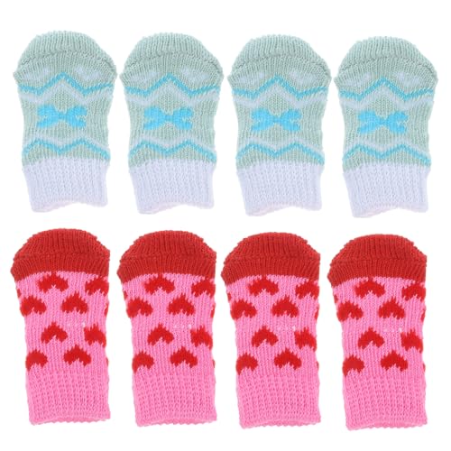 FOMIYES 4 Paare Haustier Socken Hunde-Grip-socken Socken Mit Katzengriff Gummisocken Für Hunde Pfotenschutz Für Hunde Hundesocken Zum Valentinstag Kätzchen Kleiner Hund Baumwolle FOMIYES 4 Paare Haustier Socken Hunde-Grip-socken Socken Mit Katzengriff Gummisocken Für Hunde Pfotenschutz Für Hunde Hundesocken Zum Valentinstag Kätzchen Kleiner Hund Baumwolle von FOMIYES