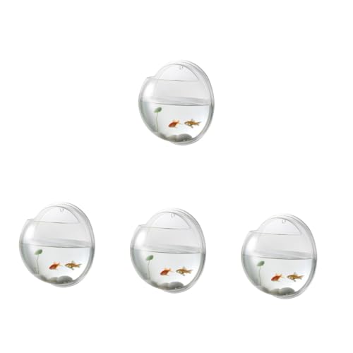 FOMIYES 4 Stück Aquarium Aquarien Aquarien Pflanzenhalter für die Wand Bulk-Mini-Spielzeug Tank Living Room Decoration wohnzimmerdeko einmachgläser Glaswaren Aquarienbedarf Aquarienbecken von FOMIYES