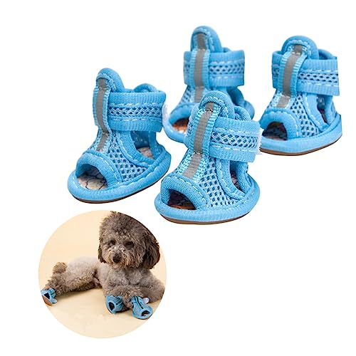 FOMIYES Hundeschuhe 4 Stück Netz-Sandalen Atmungsaktiv Und Bequem Für Ihr Haustier FOMIYES Hundeschuhe 4 Stück Netz-Sandalen Atmungsaktiv Und Bequem Für Ihr Haustier von FOMIYES