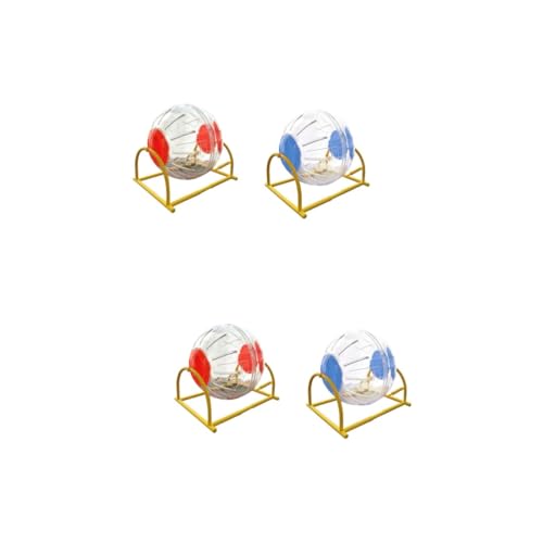 FOMIYES 2sets Hamster Spielzeug Set Laufrad Halterung Haustier Spielzeug Für Übung Spaß Dekompression 2 Stücke * 2 von FOMIYES