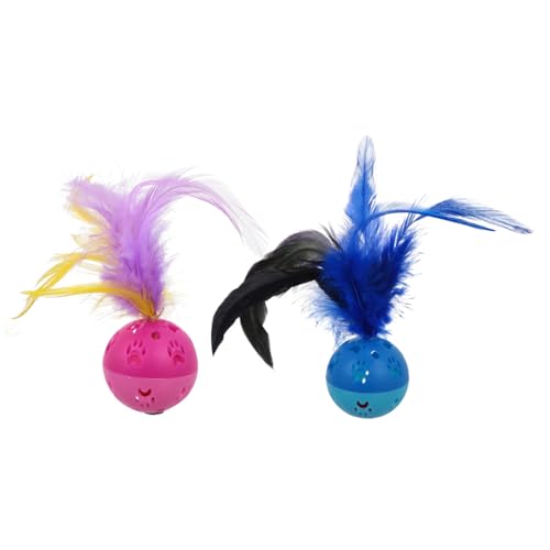 FOMIYES Rollendes Katzenspielzeug Glocke 4 Stück Interaktives Katzenspielzeug Zum Stressabbau FOMIYES Rollendes Katzenspielzeug Glocke 4 Stück Interaktives Katzenspielzeug Zum Stressabbau von FOMIYES