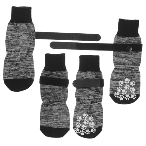 FOMIYES Haustiersocken Für Hunde – 4 Paar Hundesocken Weich Und Bequem Nicht Waschbar Modisches Haustier-Schuhwerk von FOMIYES