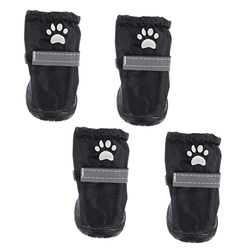 FOMIYES 4 Stück Haustier wasserdichte Schuhe Hundeschuhe Kleine Und Mittelgroße Hunde Polyester Winter FOMIYES 4 Stück Haustier wasserdichte Schuhe Hundeschuhe Kleine Und Mittelgroße Hunde Polyester Winter von FOMIYES