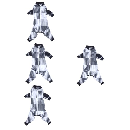 FOMIYES 4 Stück Pyjama für Welpen Cinch-Hemden Sommer-Outfit Nachthemd Schlafanzug für Männer sommerliche Haustierkleidung Haustierzubehör gemütlich Hundekleidung Hündchen 2XL Baumwolle von FOMIYES