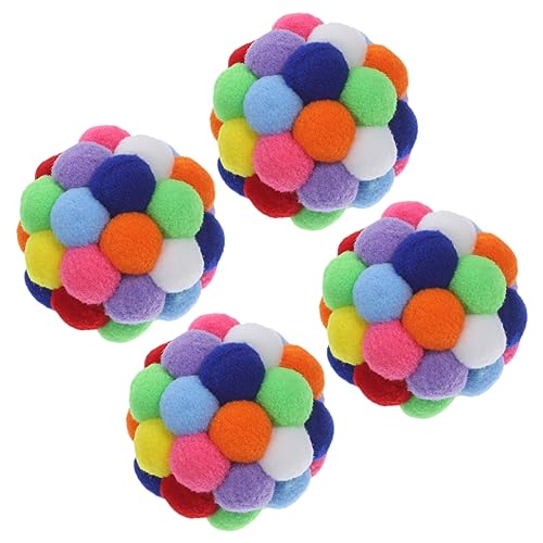 FOMIYES Katzenspielzeug Bälle für Hauskatzen 4 Stück Plüsch Kätzchen Spielzeug Bälle Kratzspielsets FOMIYES Katzenspielzeug Bälle für Hauskatzen 4 Stück Plüsch Kätzchen Spielzeug Bälle Kratzspielsets von FOMIYES