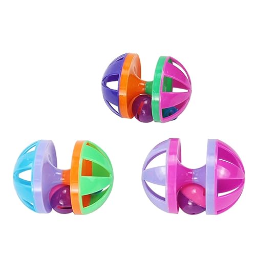 FOMIYES 4 Stück Kleines Hamsterrad Pet-Ball-Spielzeug Leckerli-futterspender Für Katzen Katzenspielzeug Haustierspielzeug Glockenballspielzeug Für Haustiere Spielzeuge Singen Katzenzubehör FOMIYES 4 Stück Kleines Hamsterrad Pet-Ball-Spielzeug Leckerli-futterspender Für Katzen Katzenspielzeug Haustierspielzeug Glockenballspielzeug Für Haustiere Spielzeuge Singen Katzenzubehör von FOMIYES