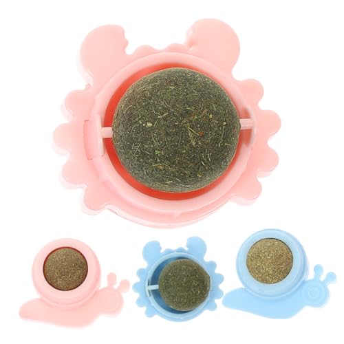 FOMIYES 4 Stücke Bälle Krabben Schnecke Geformt Spielzeug Drehbare Interaktive Katze Spielzeug für Indoor Katzen FOMIYES 4 Stücke Bälle Krabben Schnecke Geformt Spielzeug Drehbare Interaktive Katze Spielzeug für Indoor Katzen von FOMIYES