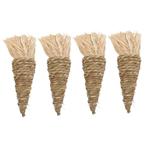 FOMIYES Kauspielzeug Für Meerschweinchen 4er-Pack Natürliches Karottenförmiges Spielzeug Für Kleintiere Beißspielzeug Für Hamster Chinchillas Und FOMIYES Kauspielzeug Für Meerschweinchen 4er-Pack Natürliches Karottenförmiges Spielzeug Für Kleintiere Beißspielzeug Für Hamster Chinchillas Und von FOMIYES