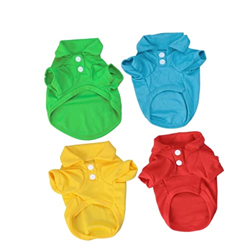 FOMIYES Süße Haustier-t-Shirts 4-teiliges Hunde-t-Shirt Mit Kurzen Ärmeln Hundebekleidung Für Hunde Größe L FOMIYES Süße Haustier-t-Shirts 4-teiliges Hunde-t-Shirt Mit Kurzen Ärmeln Hundebekleidung Für Hunde Größe L von FOMIYES