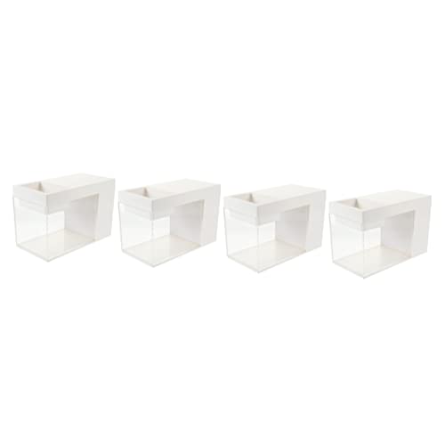 FOMIYES 4 Stücke Mini Desktop Aquarium Fische Tank Acryl Gefälschte Tank Aquarium Dekoration Für Betta Garnelen Schildkröte Krabben FOMIYES 4 Stücke Mini Desktop Aquarium Fische Tank Acryl Gefälschte Tank Aquarium Dekoration Für Betta Garnelen Schildkröte Krabben von FOMIYES