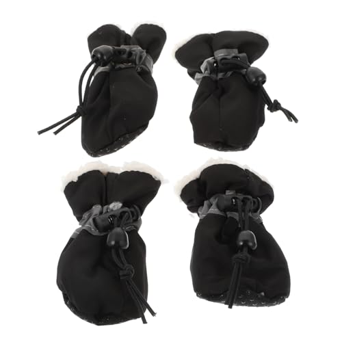 FOMIYES 4 Stück Schuhüberzüge Für Haustiere Hundeschuhe Kleiner Hund Stoff rutschfeste Schuhe FOMIYES 4 Stück Schuhüberzüge Für Haustiere Hundeschuhe Kleiner Hund Stoff rutschfeste Schuhe von FOMIYES