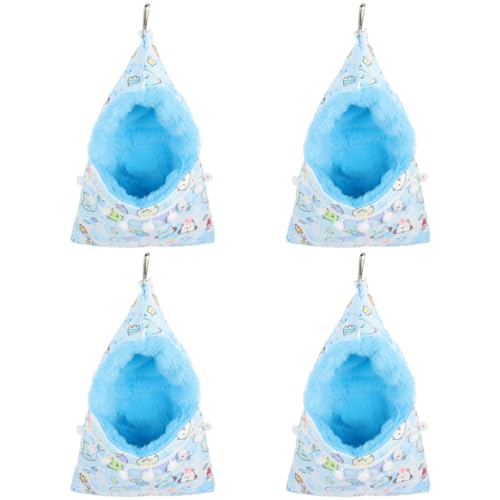 FOMIYES 4 Stücke Frettchen Hängematte Chinchilla Bett Zubehör Für Hamster Ratte Meerschweinchen Eichhörnchen Haustier Käfig Decor von FOMIYES