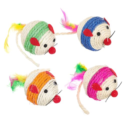 FOMIYES Katze Beißen Spielzeug 4 Stücke Katze Necken Kätzchen Kratzen Spielzeug Spielsachen Zufällige Farbe FOMIYES Katze Beißen Spielzeug 4 Stücke Katze Necken Kätzchen Kratzen Spielzeug Spielsachen Zufällige Farbe von FOMIYES