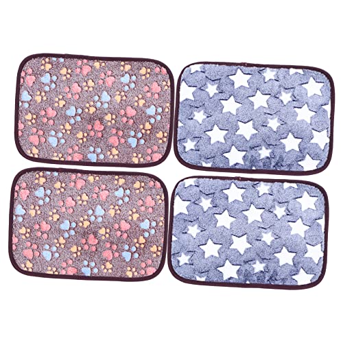 FOMIYES 4pcs Haustier Kühlmatten Doppelseitige Rattan Fleece Pads für Hamster Katzen Haustierbedarf FOMIYES 4pcs Haustier Kühlmatten Doppelseitige Rattan Fleece Pads für Hamster Katzen Haustierbedarf von FOMIYES