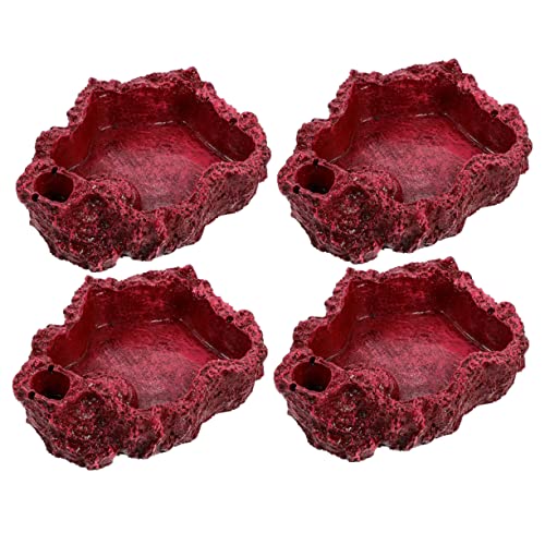 FOMIYES 4er-Pack Futternapf-Set für Reptilien Kunstharz Wassernapf für Schildkröten Futternapf für Reptilien für Schlangen Eidechsen Schildkröten FOMIYES 4er-Pack Futternapf-Set für Reptilien Kunstharz Wassernapf für Schildkröten Futternapf für Reptilien für Schlangen Eidechsen Schildkröten von FOMIYES