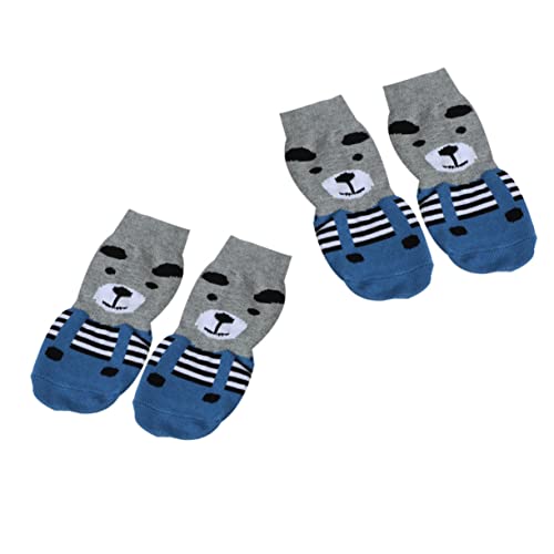 FOMIYES 4 Stück Welpensocken Cartoon-Socken Cartoon-Hundesocken Baumwollsocken für Haustiere Haustiersocken Karikatur Golden Retriever von FOMIYES