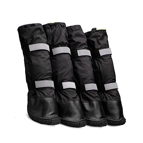 FOMIYES Hunde-Schneestiefel Haustierschuhe – Sohlen-Regenstiefel Schwarz Größenpaket FOMIYES Hunde-Schneestiefel Haustierschuhe – Sohlen-Regenstiefel Schwarz Größenpaket von FOMIYES
