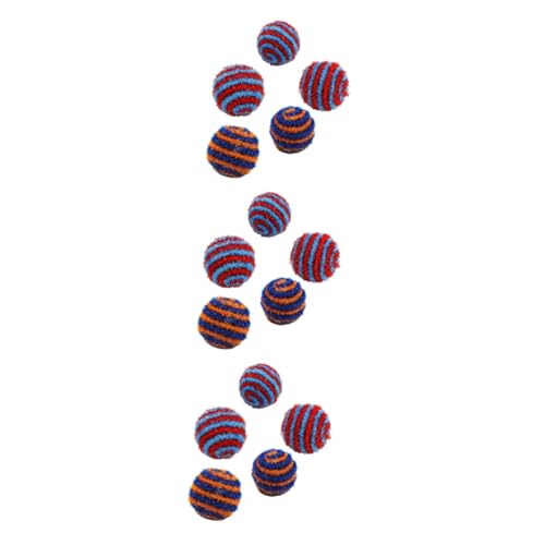 FOMIYES 3sets Katze Teaser Spielzeug 5cm Interaktives Hundespielzeug Teaser Heimtierbedarf Kätzchen Teaser Spielzeug 14pcs * 3 von FOMIYES