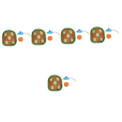 FOMIYES 5 Sätze Katzen Spielzeug Haustiertür Löcher Katzenspielzeug Zusammenklappbares Katzentunnelspielzeug Versteckspiel Hundetür Katzentür Innentür Stoff Kätzchen Versteck Spiel von FOMIYES
