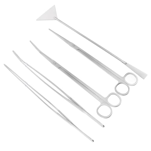 FOMIYES Aquarium-reinigungsset 5-teilig Edelstahl Schere Pinzette Wasserpflanzen Ergonomisches Design Einfach Zu Bedienen FOMIYES Aquarium-reinigungsset 5-teilig Edelstahl Schere Pinzette Wasserpflanzen Ergonomisches Design Einfach Zu Bedienen von FOMIYES