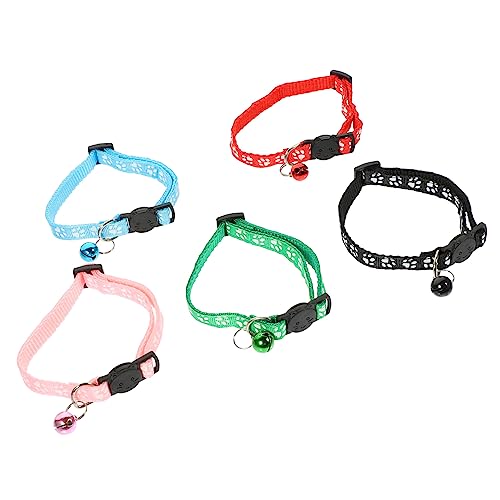 FOMIYES Modisches Dekoratives Haustierhalsband Katzenhalsband Mit Schnalle Für Kätzchen Bunt Und Bequem von FOMIYES