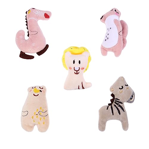 FOMIYES Gefülltes Plüschspielzeug Für Kätzchen 5 Stück Tierform Backenzahn Katzenkauspielzeug Beißspielzeug Für Interaktiven Spaß FOMIYES Gefülltes Plüschspielzeug Für Kätzchen 5 Stück Tierform Backenzahn Katzenkauspielzeug Beißspielzeug Für Interaktiven Spaß von FOMIYES