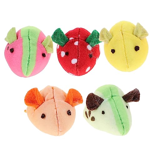 FOMIYES 5stücke Teiliges Plüsch-mäuse Spielzeug Mit Katzenminze Für Katzen Lustige Obst-Designs Erdbeere Wassermelone Kiwi Zitrone Bewegung Und Jagdinstinkte FOMIYES 5stücke Teiliges Plüsch-mäuse Spielzeug Mit Katzenminze Für Katzen Lustige Obst-Designs Erdbeere Wassermelone Kiwi Zitrone Bewegung Und Jagdinstinkte von FOMIYES