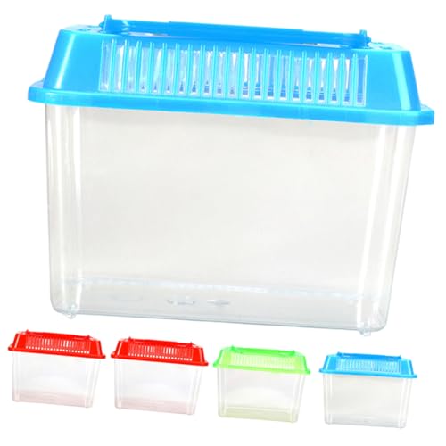 FOMIYES 5st Tragbares Mini-Aquarium Tragbares Aquarium Transportbox Für Reptilien Goldfisch-Box Lebensraum Für Futterbox Für Reptilien Terrarium Handaquarium Insektenkiste Plastik Kriechen von FOMIYES