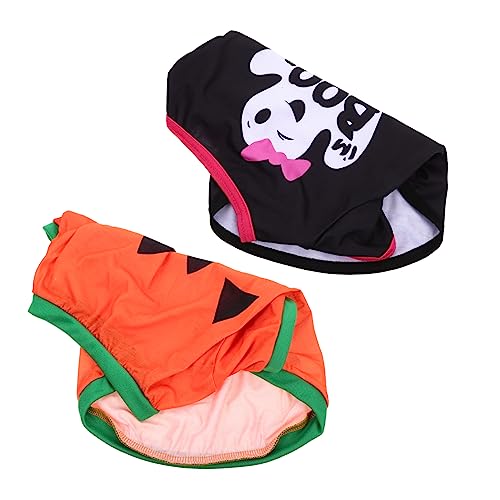 FOMIYES 6 STK Halloween-Kleidung Kostüme für Hunde Halloween-Kostüm für Haustiere Hundebekleidung Hunde-Outfit Schädel Hundekleidung Zubehör Freizeitkleidung schmücken Polyester Baumwolle von FOMIYES