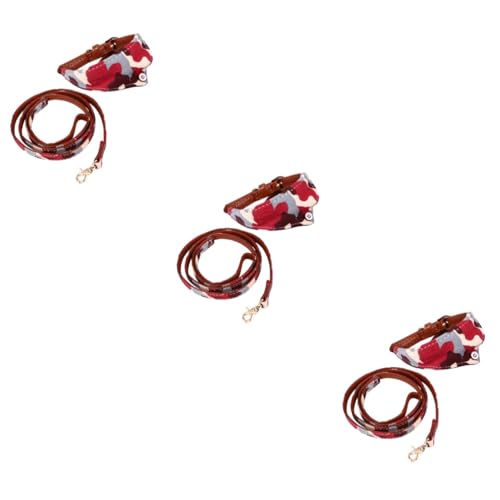 FOMIYES 3sets Hundehalsband Haustier Zugseil Haustier Hals Haustierbedarf Stilvolle Outdoor-hundehalskette 2pcs * 3 von FOMIYES