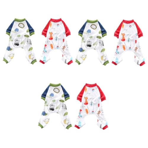 FOMIYES 3er-Sets Modischer Hundepyjama Weiche Baumwolle Haustier-nachtwäsche Bezaubernde Welpenkleidung Leicht Zu Tragende Hunde-heimkleidung 2 Stück * 3 FOMIYES 3er-Sets Modischer Hundepyjama Weiche Baumwolle Haustier-nachtwäsche Bezaubernde Welpenkleidung Leicht Zu Tragende Hunde-heimkleidung 2 Stück * 3 von FOMIYES