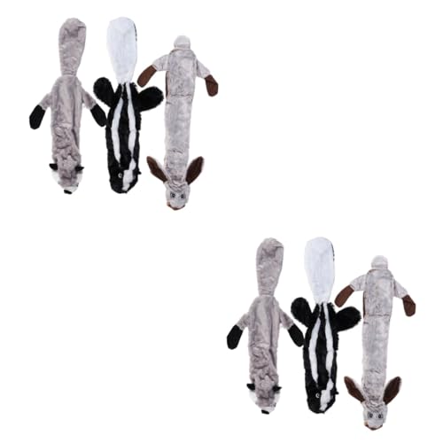FOMIYES 2 Sets Stofftiere Set Hund Katze Plüsch Spielzeug Leere Eichhörnchen Waschbär Haustier Anspruch Spielzeug Für Kauen 3 Stücke * 2 FOMIYES 2 Sets Stofftiere Set Hund Katze Plüsch Spielzeug Leere Eichhörnchen Waschbär Haustier Anspruch Spielzeug Für Kauen 3 Stücke * 2 von FOMIYES